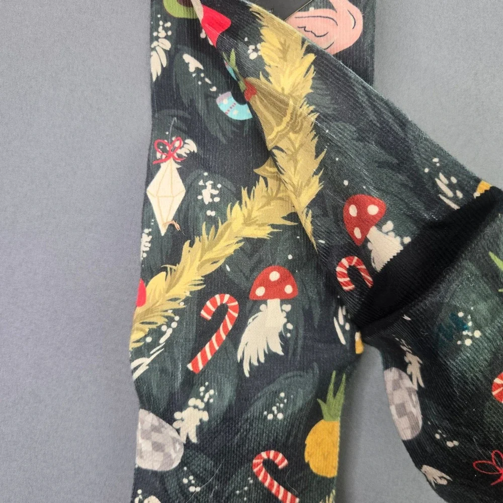 Stance Crew Socks Handle With Care Size M Green Holiday Flamingo Unicorn NWT